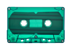 Transparent Green Cassette Shell Tab Out